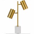 Lightitup Derry Two-Light Table Lamp, Brushed Brass LI2519511